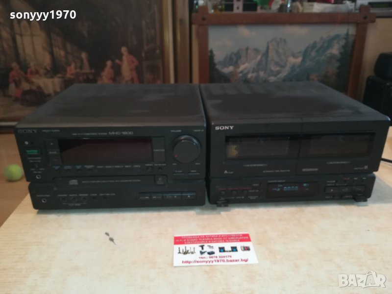 sony cd receiver+sony deck-made in japan 0103221838, снимка 1