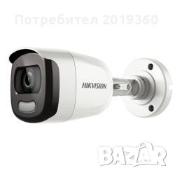 5MP камера за наблюдение, 2.8mm обектив,  ColorVu, PoC, Hikvision DS-2CE10HFT-E, снимка 1