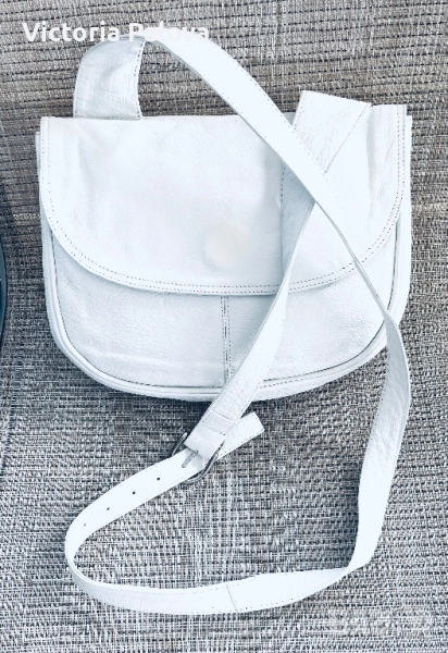 Бяла кожена чанта CENNETH COLE USA, снимка 1