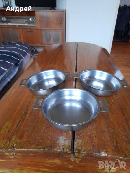 Стара неръждаема паница,паници,неръждавейка #7, снимка 1