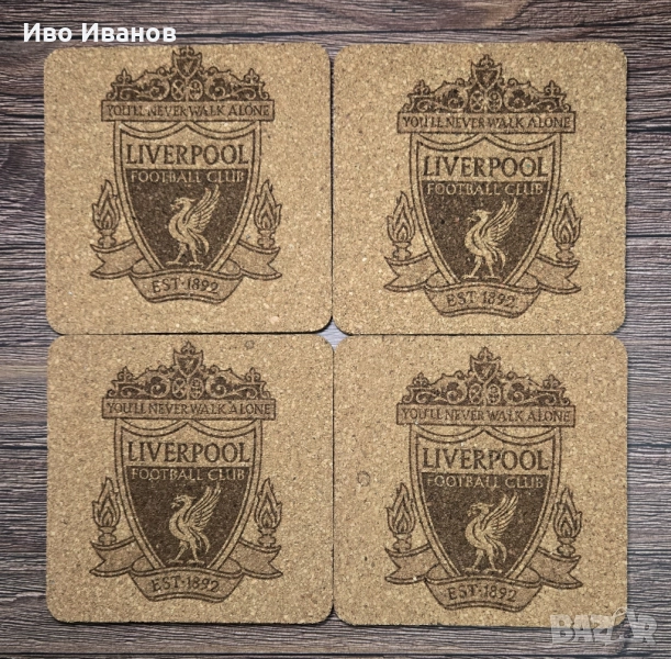 Комплект подложки за чаши (coaster) Liverpool, снимка 1