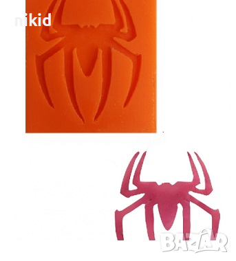 Паяк Marvel's Spider Man силиконов молд форма фондан шоколад гипс, снимка 1