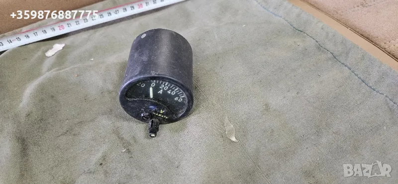 Ретро Военен уред за ампермер ампер напрежение Армия Военен война, снимка 1