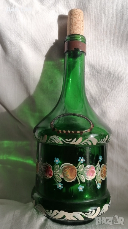 ретро рисувана бутилка Франция, снимка 1