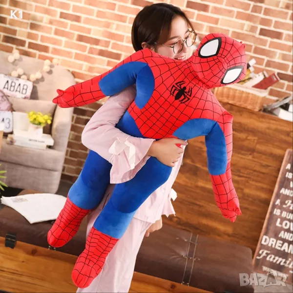 Голяма Плюшена играчка Спайдърмен 100см, Плюшен Spiderman , снимка 1