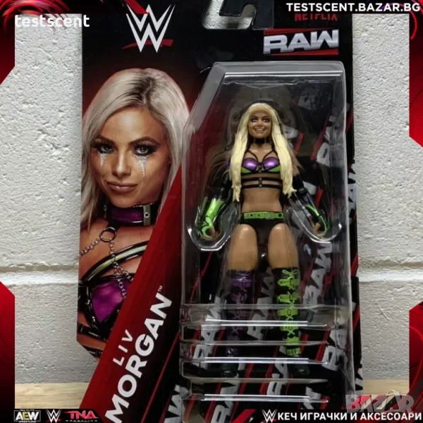 Екшън фигура WWE Liv Morgan Лив Морган Raw on Netflix Mattel Elite Series играчка figure, снимка 1