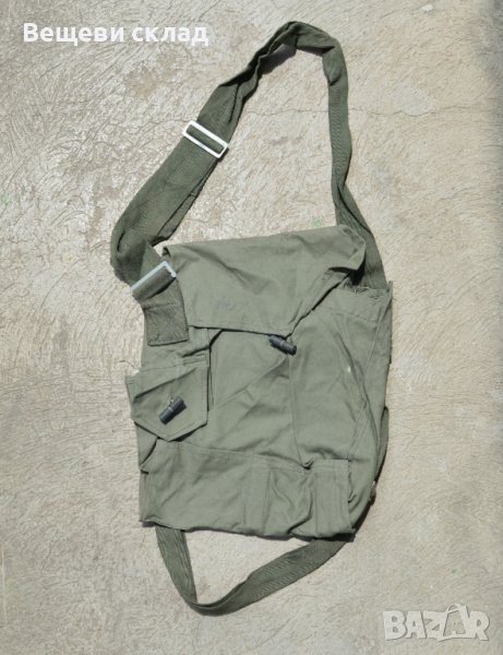 Противогазна торба, чанта през рамо - стар образец, снимка 1