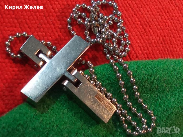 UGOMAN МАРКОВ МОДЕН КРЪСТ МЕДАЛЬОН НЕРЪЖДАЕМА БЛАГОРОДНА СТОМАНА 21760, снимка 1
