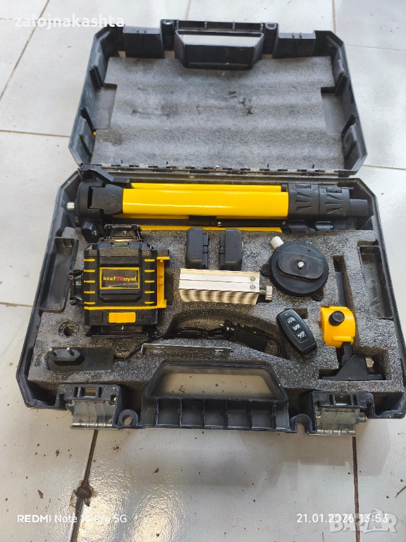 КRAFTROYAL 4D ЛАЗЕРЕН НИВЕЛИР С 16 ЛИНИИ 4РИ ТОЧКОВ, снимка 1