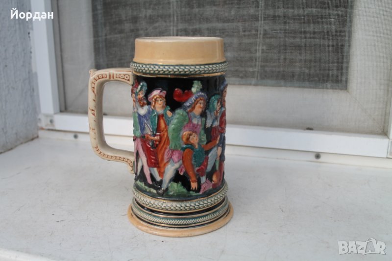 Ръчно рисувана немска халба , снимка 1