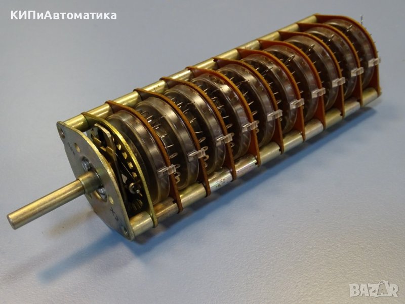 Галетен превключвател 10 секции, 24 позиции VEB RTF rotary switch, снимка 1