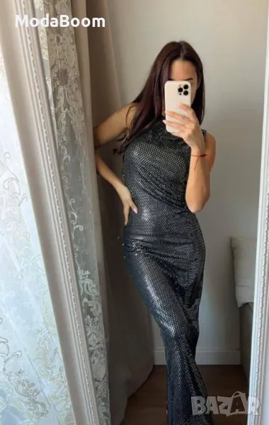 Дълга стилна дамска рокля , снимка 1