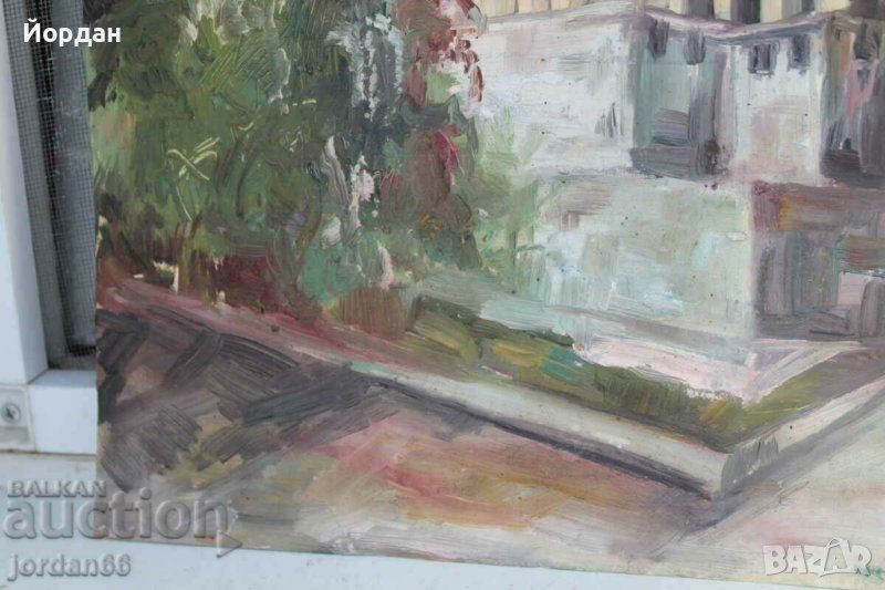 Картина масло върху картон, снимка 1