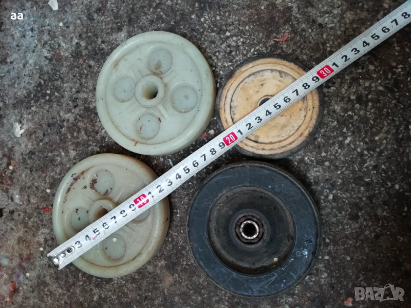 Колелета гума и пластмаса, снимка 1