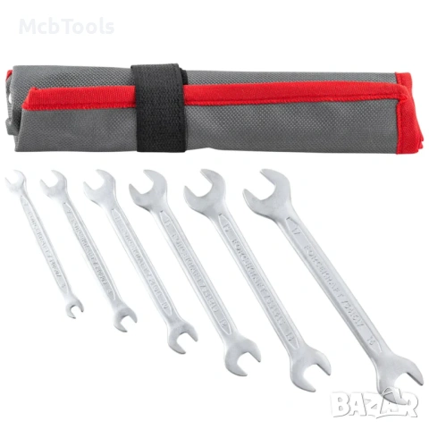 Комплект гаечни ключове 6 – 17 мм 6 части FORCEKRAFT, снимка 2 - Други инструменти - 53440247