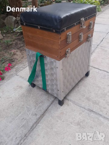 Рибарски стол алуминев/дървен, снимка 2 - Къмпинг мебели - 41636909