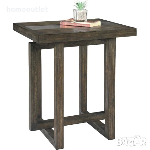 ПРОМОЦИЯ Атрактивна странична маса от тополова дървесина и синтерован камък CJZ-2319