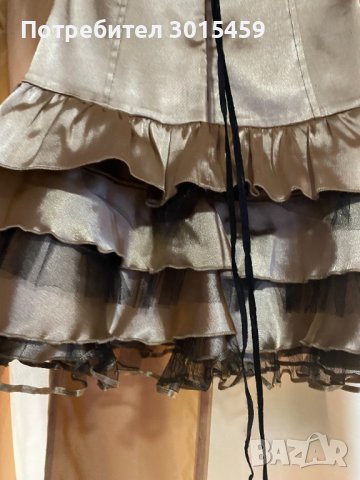 Празнична сатенена  с корсет, снимка 6 - Рокли - 42448274