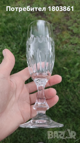 3 модела кристални чаши с еднаква шарка по 6 бр. от вид, снимка 7 - Чаши - 44751215