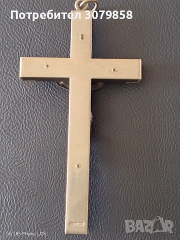 Старинен френски голям кръст, снимка 5 - Антикварни и старинни предмети - 52720548
