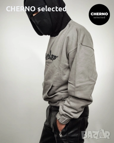 Мъжки суичър с качулка NO BYSTANDERS Oversized Hoodie – размер L•XL – Нов с етикети, снимка 4 - Суичъри - 53850626