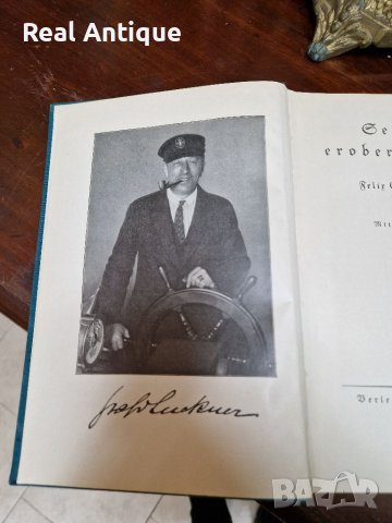 Антикварна немска книга- Морски дявол завладява Америка- 1928 г., снимка 5 - Антикварни и старинни предмети - 39503807