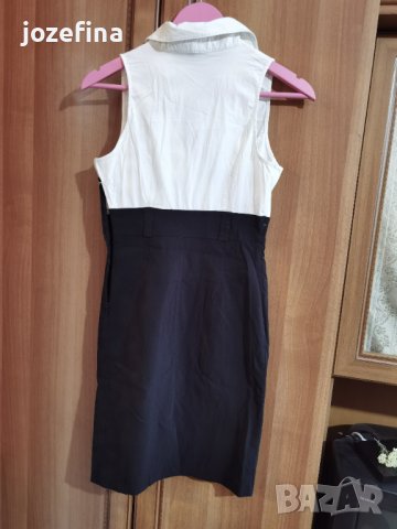 Рокля в бяло и черно, снимка 6 - Рокли - 37505716