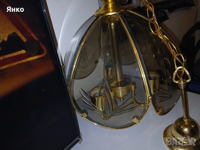 2 полюлея със по 3 крушки - нямат никакви забелешки, снимка 2 - Полилеи - 53339666