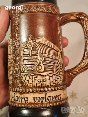 немска керамична колекционерска халба 25/4, снимка 7 - Колекции - 50235502