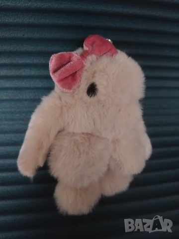 Сувенирна играчка Зайче - естествен косъм 