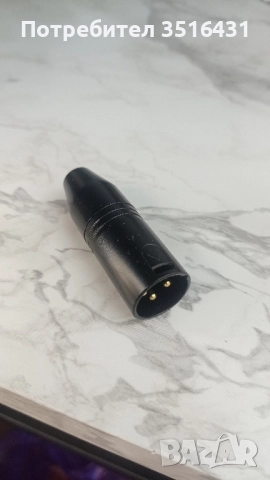 Метален Аудио Адаптер: 3.5mm (Женско) към XLR (Мъжко) - За Пулт/Миксер, снимка 2 - Други - 51618979