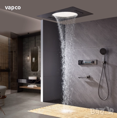 Дизайнерска душ система с таванен душ за вграждане Design D42, снимка 7 - Душове - 51488871