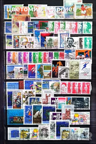 Франция 215 бр.марки К.1, снимка 2 - Филателия - 48892173