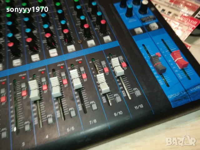 YAMAHA MG12 MIXING CONSOLE-1207252055, снимка 6 - Ресийвъри, усилватели, смесителни пултове - 51000406