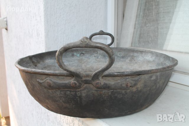 Медна тава за сладко, снимка 6 - Антикварни и старинни предмети - 41487660