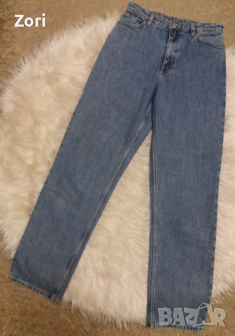 СТРАХОТНИ светлосини дънки с широк крачол, снимка 1