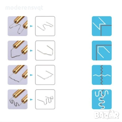 Пистолет за лепене на пластмаса StapleMaster, 50W + 200 скоби, снимка 5 - Други инструменти - 51167292