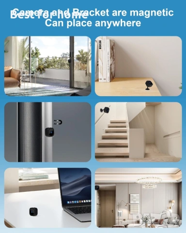 AOBOCAM A12 Мини WiFi Камера 1080P HD – Шпионска камера с Нощно виждане и Двойна връзка, снимка 5 - Други - 53212646