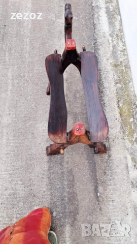 Винтидж табуретка-камилско седло, снимка 5 - Дивани и мека мебел - 53721644