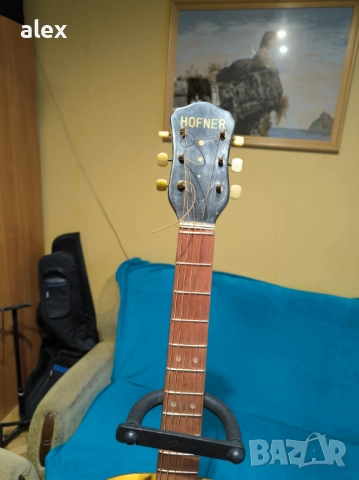 Арчтоп китара Hofner Senator guitar - 1960 - natural maple finish, снимка 2 - Китари - 51932786