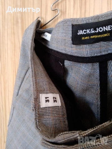 Мъжки панталон JACK & JONES slim fit elastan, снимка 3 - Панталони - 53658640