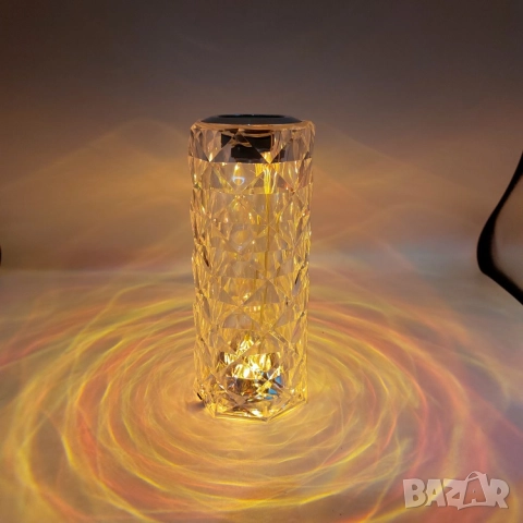 Топ цена!!! Кристална LED лампа, презареждаща, 16цвята и дистанционно, снимка 5 - Лед осветление - 52320819