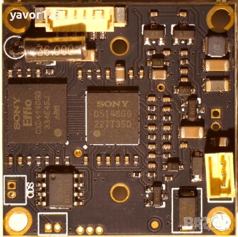 [PAL] CVBS - SONY EFFIO CCD 4140+673 800TVL HD чип модул аналогова камера 32*32mm, снимка 2 - Камери - 52139985