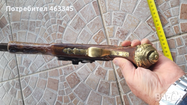 пистолет, пищов, евзалия, кремъклия, снимка 8 - Антикварни и старинни предмети - 53477413