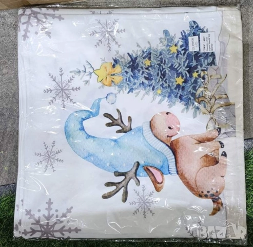 Коледни декоративни калъфки за възглавници – 7 уникални празнични дизайна, 45×45 см - 6бр в комплект, снимка 14 - Други - 52134076