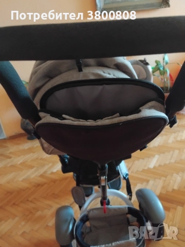 Детска запазена триколка,със свалящ сенник и управляваща дръжка., снимка 4 - Детски велосипеди, триколки и коли - 52431439