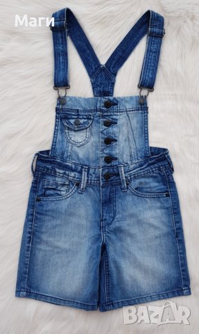 Дънков гащеризон H&M 9-10 години , снимка 1 - Детски панталони и дънки - 40890995