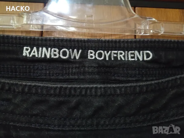 Дамски Ластични Дънки Тип Потур RAINBOW Размер 46 Внос от Англия, снимка 6 - Дънки - 48023295