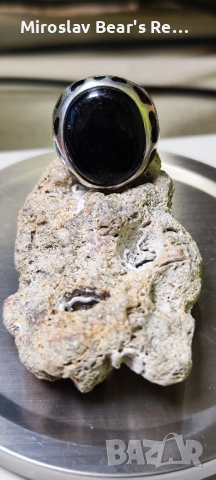 Масивен дизайнерски сребърен пръстен р-р 19мм , снимка 8 - Пръстени - 44807982