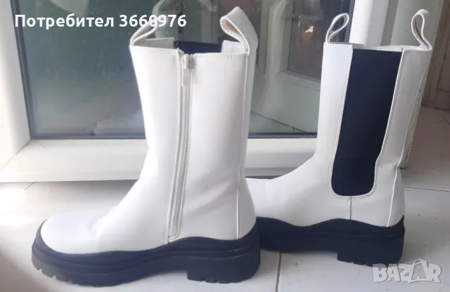 Дамски боти от еко кожа, снимка 3 - Дамски боти - 50326552